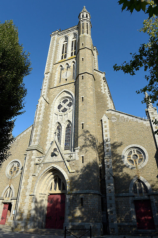 教堂Saint-Méen的Cancale - Brittany - France